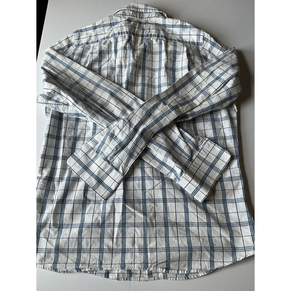 Vintage Abercrombie & Fitch Mens XXL button down dress Y2K Muscle Fit Plaid - Picture 6 of 6